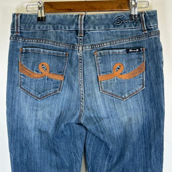 7 for All Mankind Bootcut Jeans, High Rise, Sz 8 - Picture 4 of 10